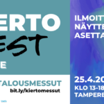 Tule KIERTO FEST Future kiertotalousmessuille!